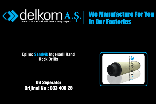 Seperatör Rock Drill Spare Parts