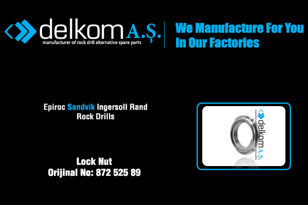 Segmanlı Somun Rock Drill Spare Parts