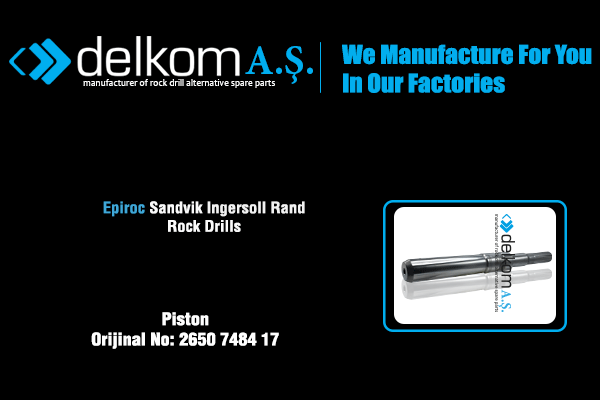 Piston Rock Drill Spare Parts
