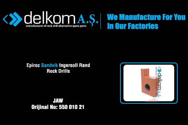 Rod İtme Jawı Rock Drill Spare Parts