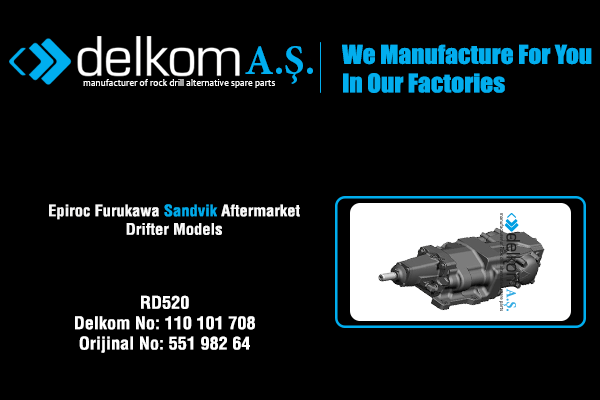 RD520 Rock Drill Spare Parts