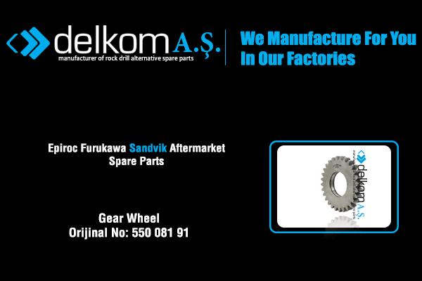 Yürüyüş Redüktör Dişlisi Üst Rock Drill Spare Parts