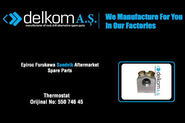 Hidrolik Termostat Komple Rock Drill Spare Parts