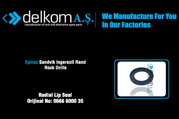 Radial Lip Seal Rock Drill Spare Parts